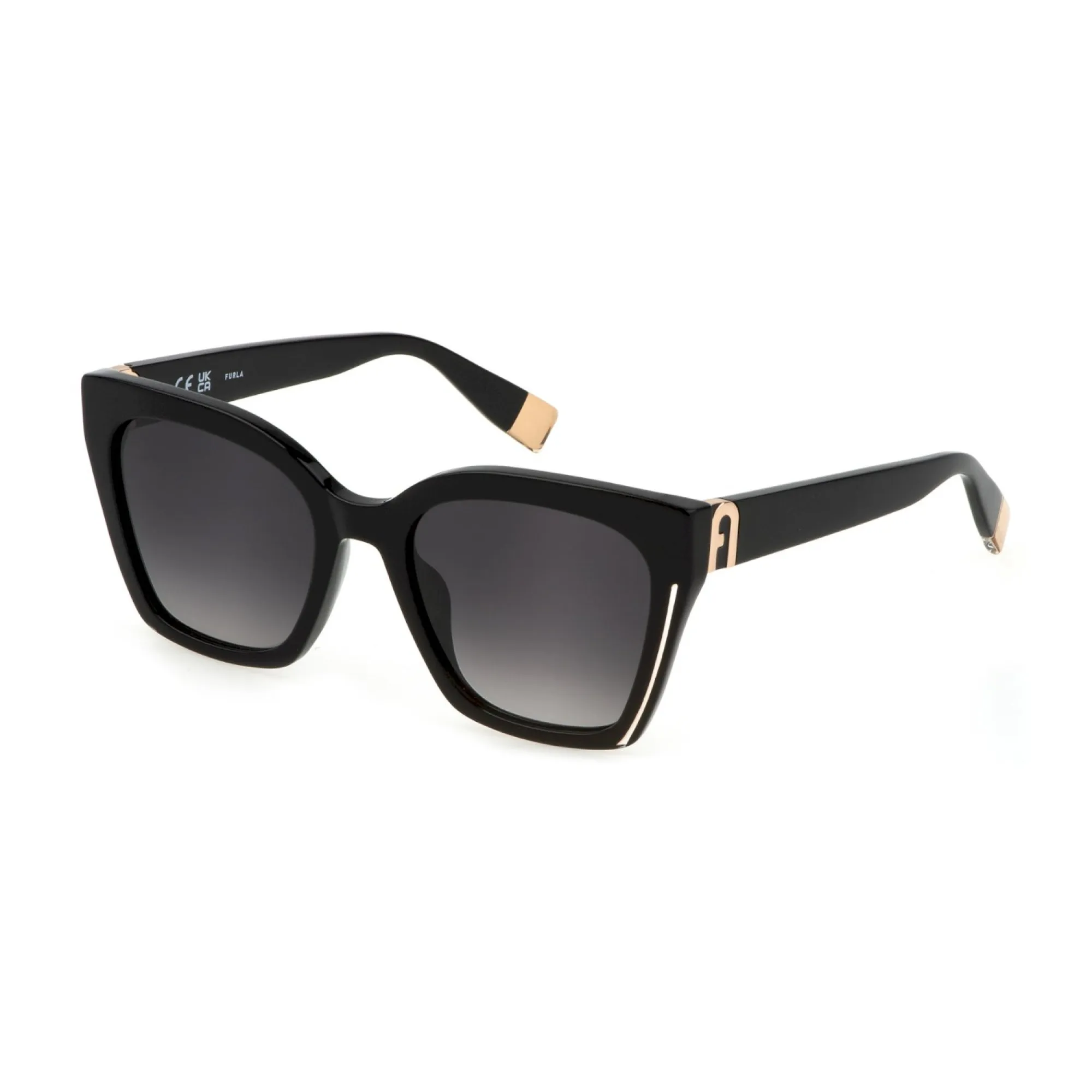   Furla SFU708 - 0700 Nero Lucido | Occhiale Da Sole Donna 
