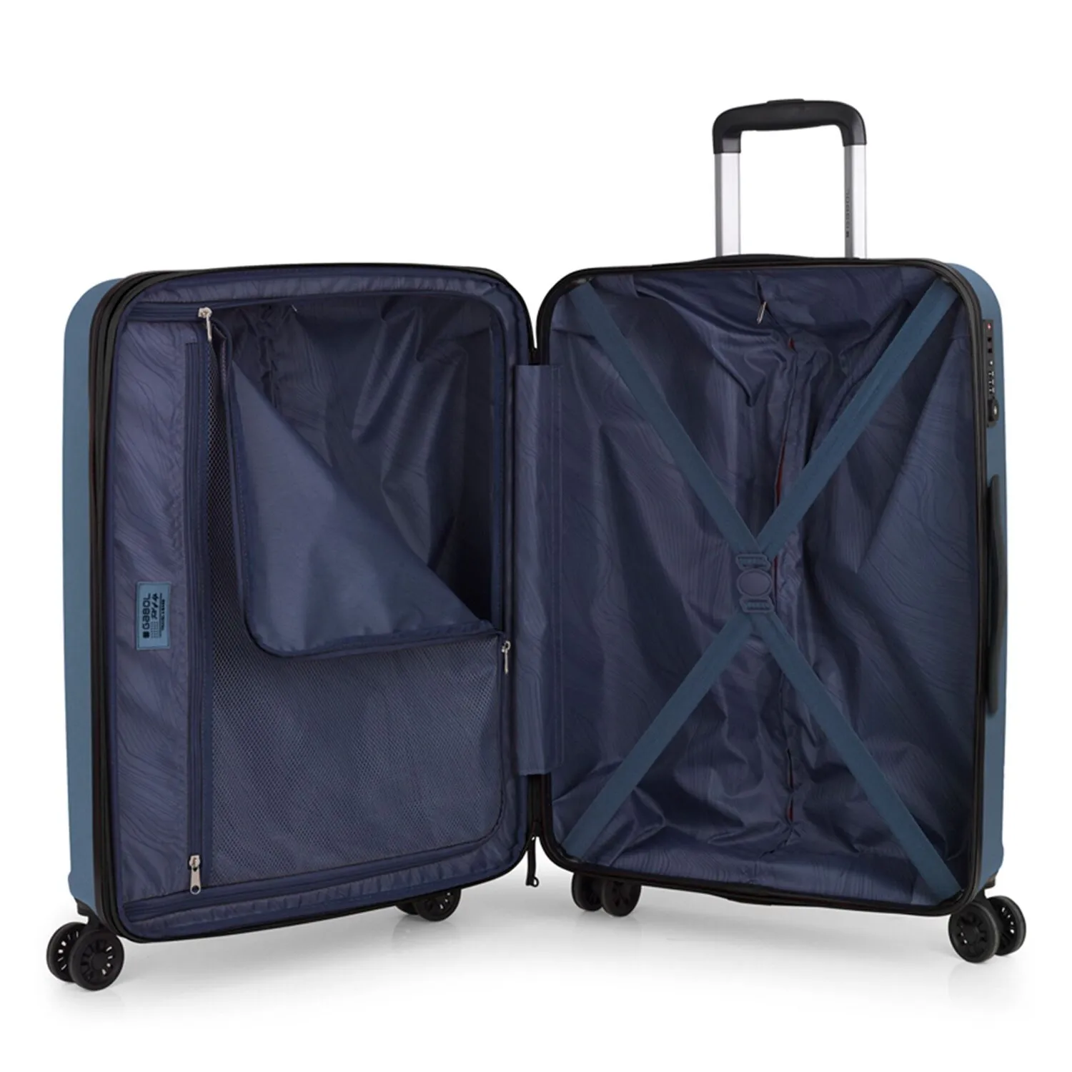 Gabol Montreal 4 ruote Set di valigie 2 pezzi con piega di espansione