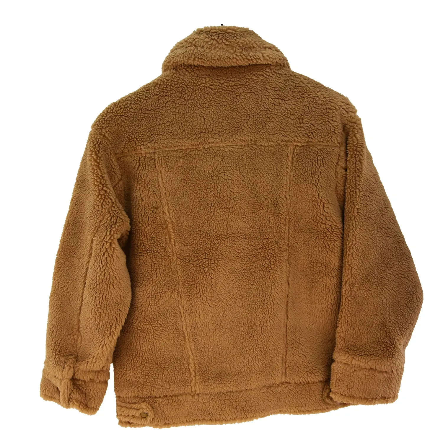 Giacca Trucker Ugg Donna Beige In Pile Felpato Oversize Vaporosa