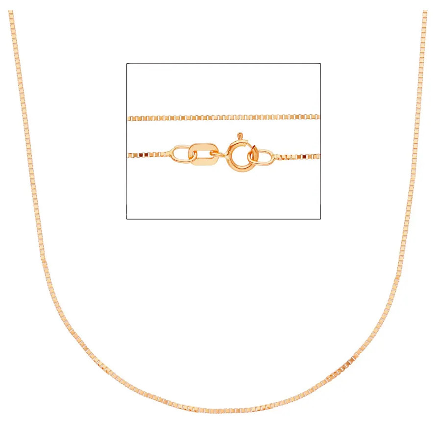 Girocollo catena Veneziana in oro rosa 50 cm media