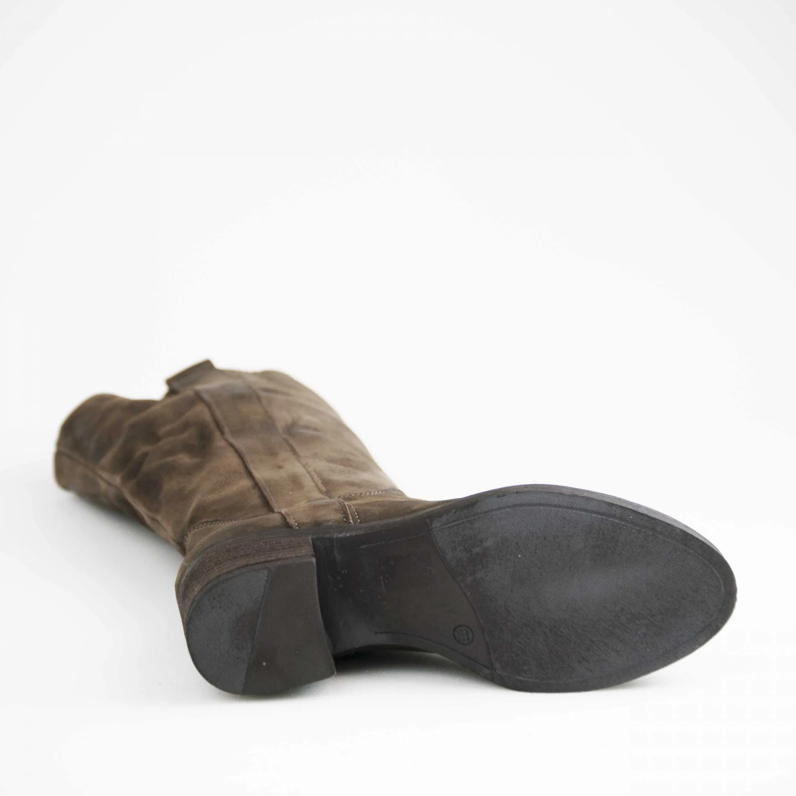 Hubs Stivale Camperos in nabuck marrone 7981