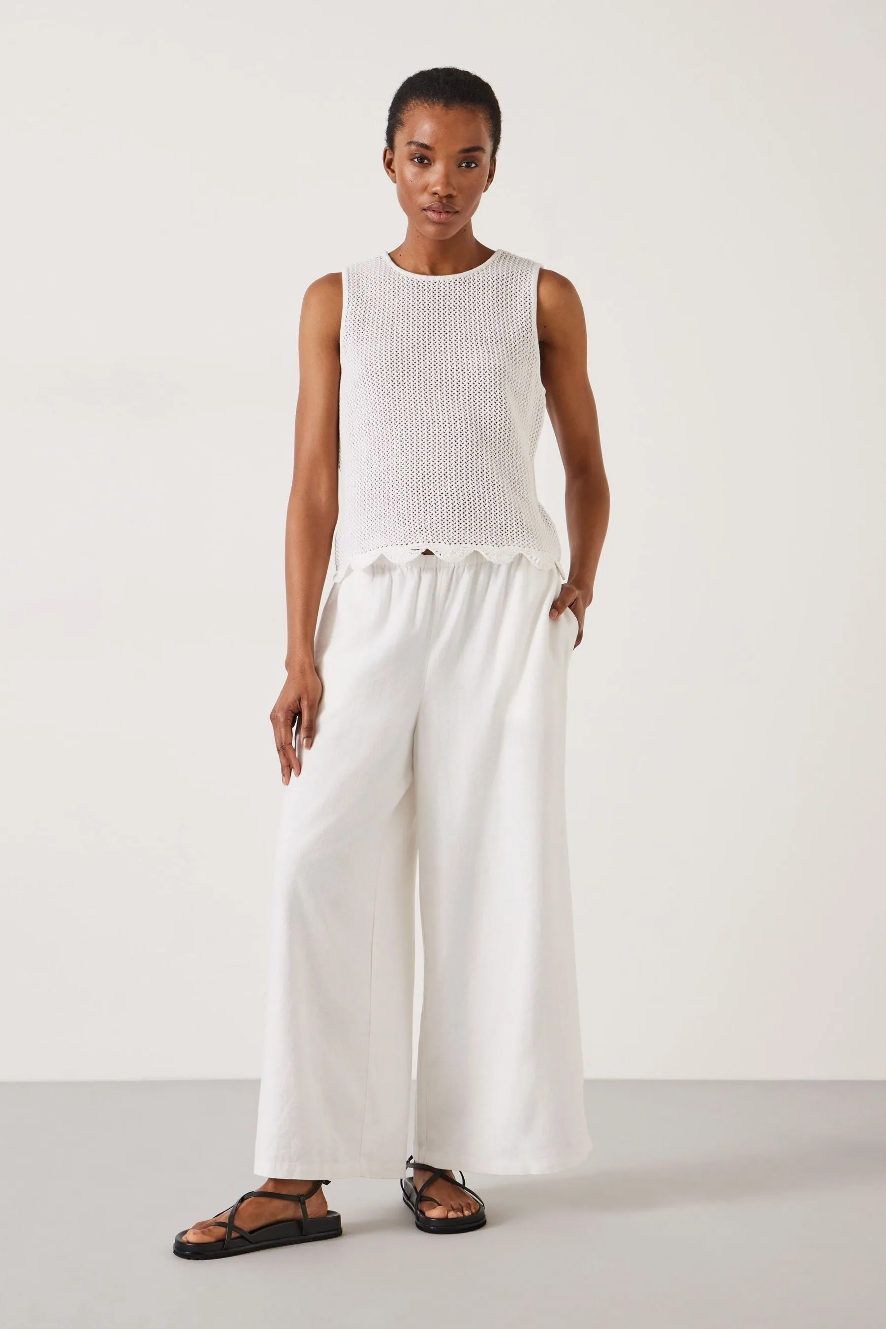 Hush Melissa - Blend Pantaloni ampi in lino    