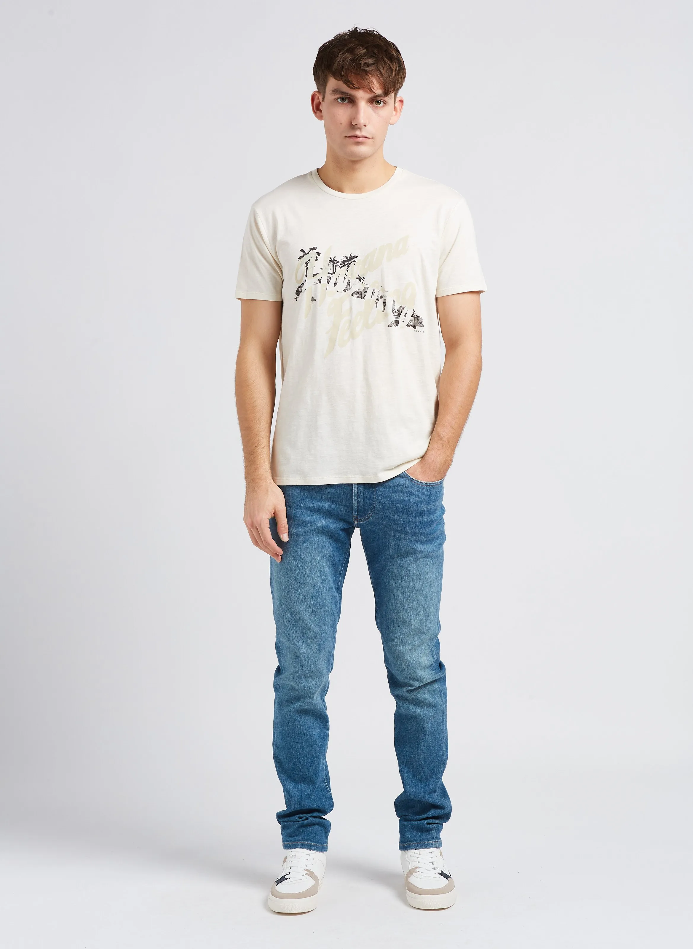  IKKS   Jeans slim in misto cotone | Blu