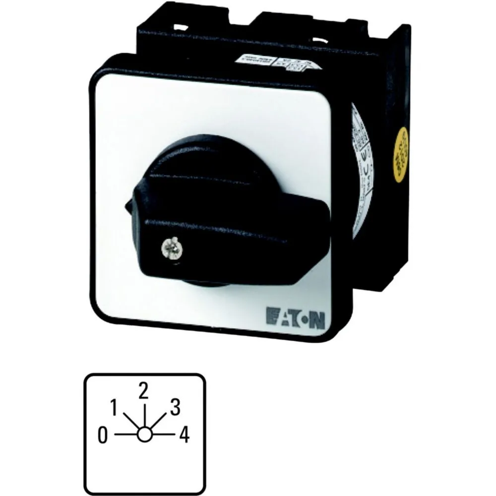 Interruttore Cam Eaton 011816 T0-2-8340/E 2P, 5 posizioni, 20A, 690V (Volts)