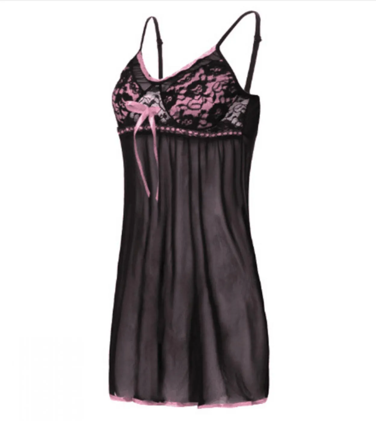 Intimo Donna Camicia da notte Maglia trasparente Lingerie Pizzo Babydoll Abito Taglie forti Pigiama per adulti porno