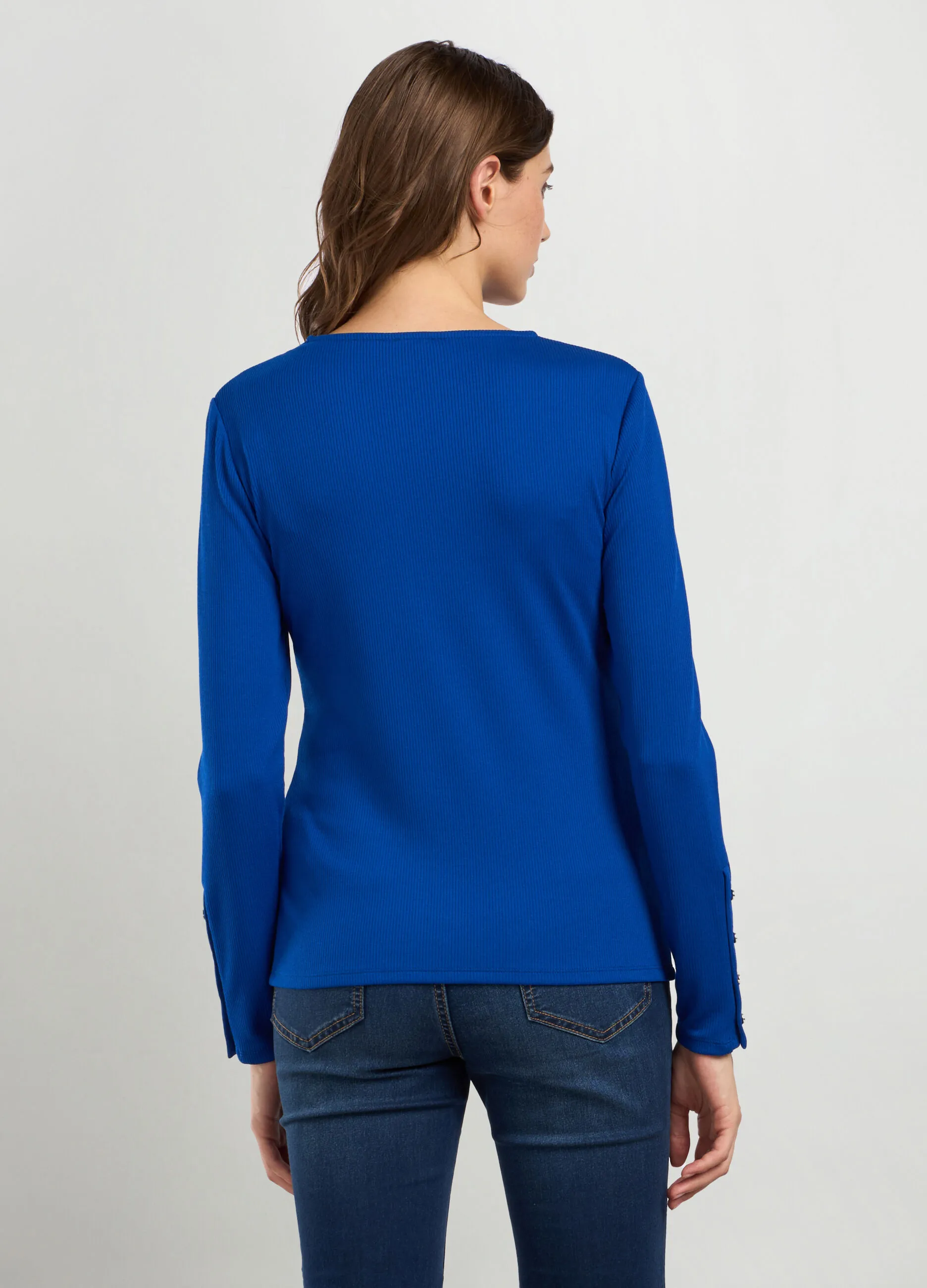 IWIE  T-shirt in costina di misto viscosa stretch donna