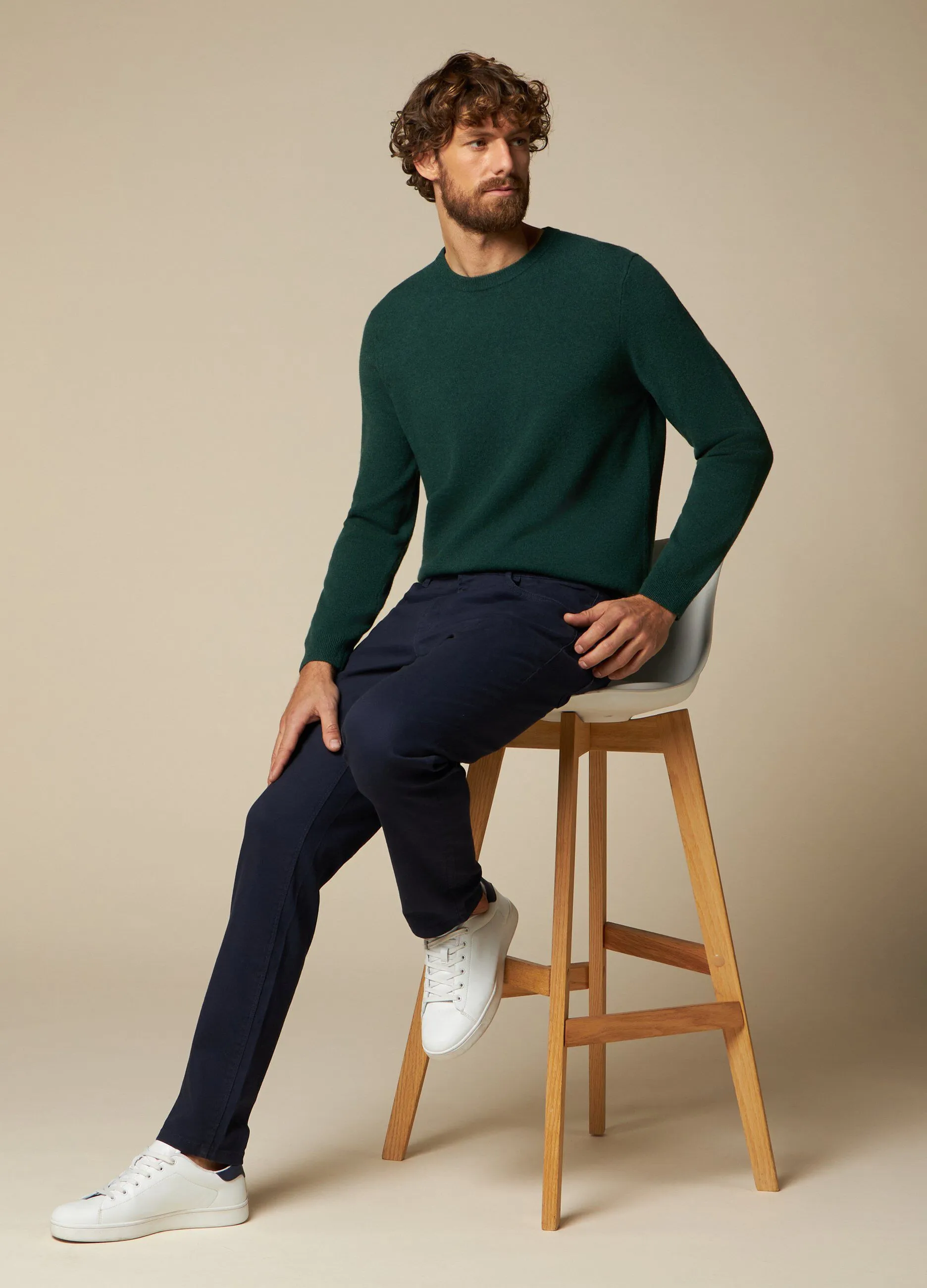 J. HART & BROS  Pantaloni in cotone stretch uomo