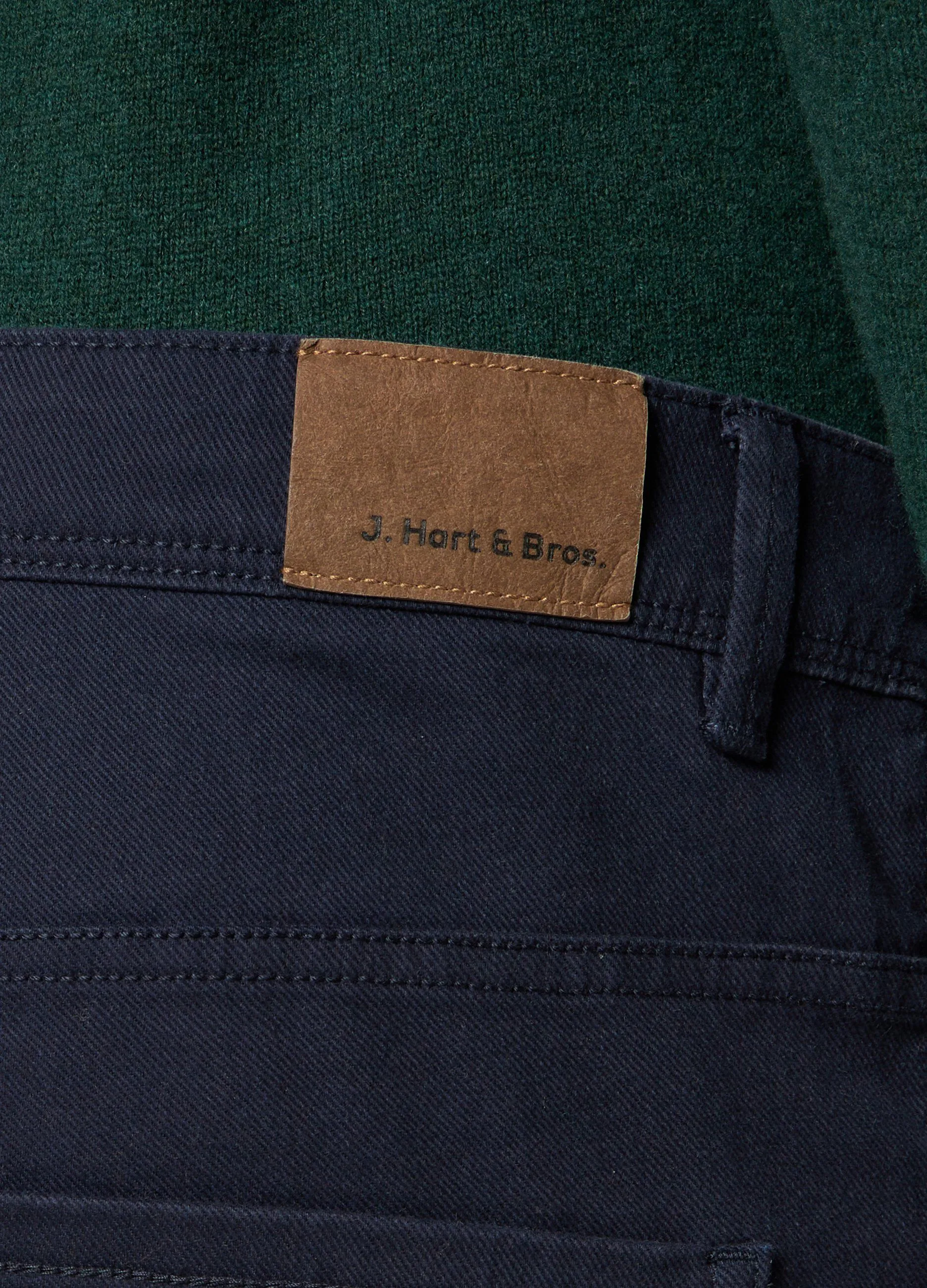 J. HART & BROS  Pantaloni in cotone stretch uomo