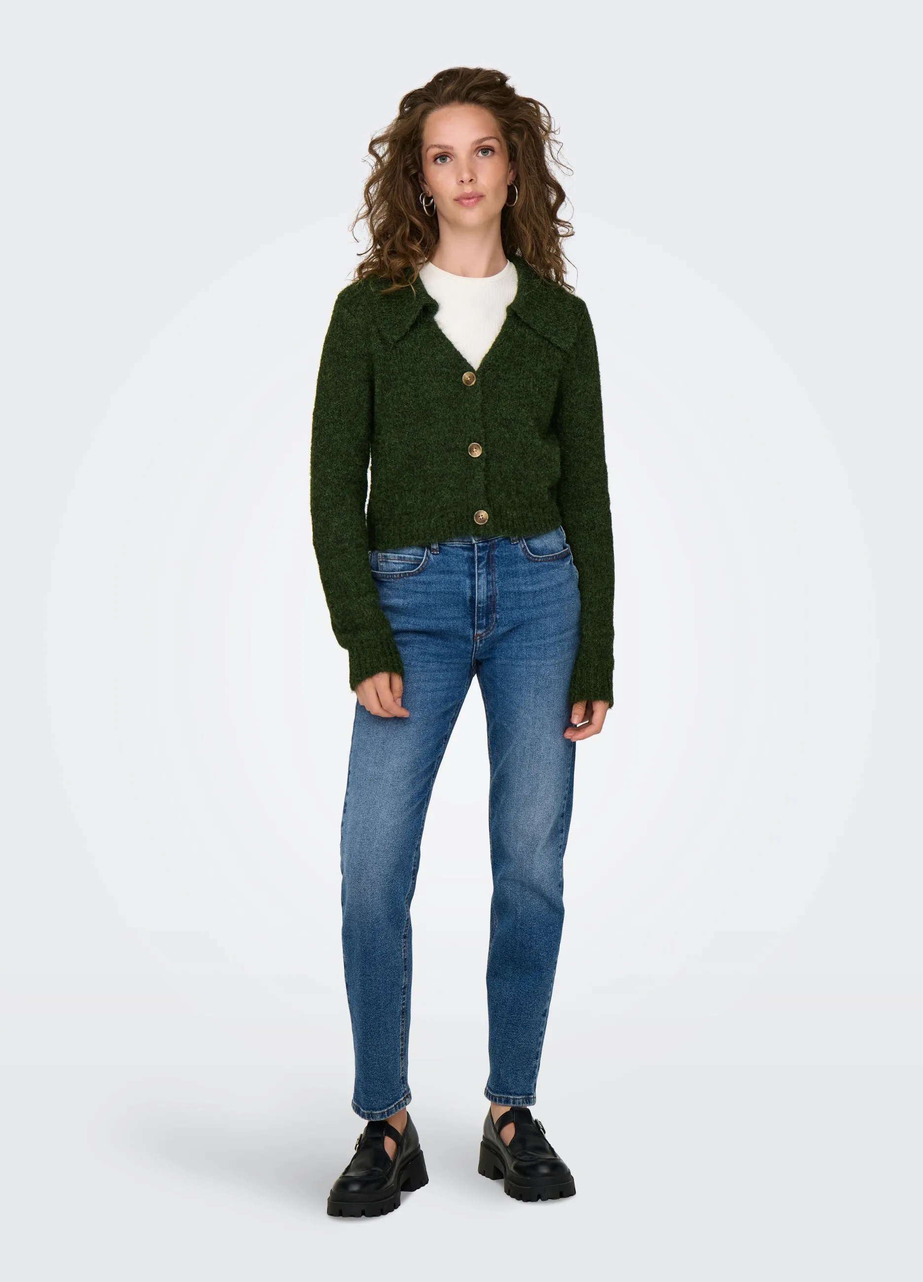 JDY  Cardigan a maniche lunghe con scollo a V