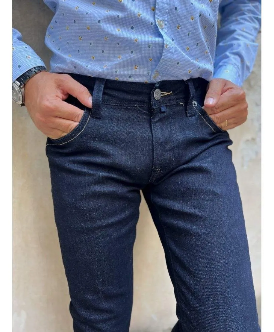 Jeans uomo - Lavaggio scuro - Key Jey - Slim