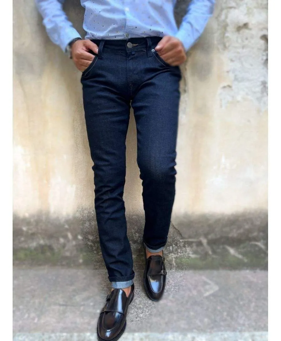 Jeans uomo - Lavaggio scuro - Key Jey - Slim