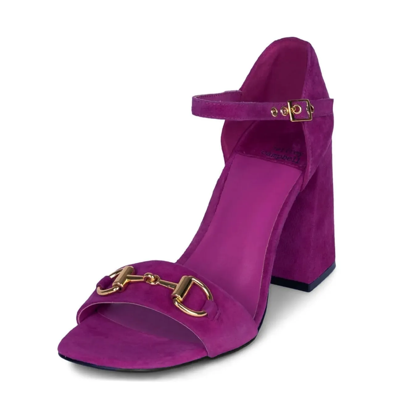 Jeffrey Campbell sandali tacco largo Pop Star viola