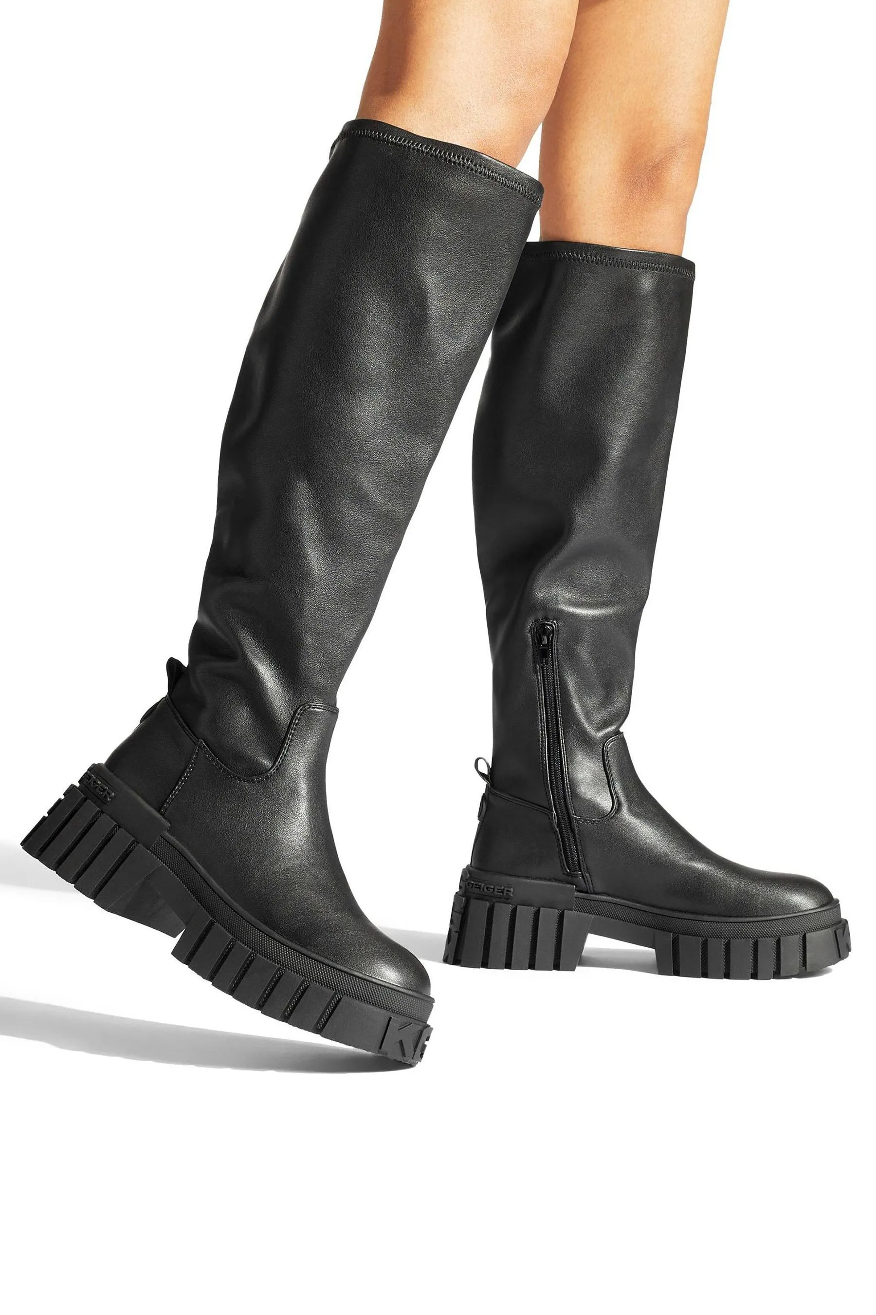 KG Kurt Geiger Nero - Tegan - Stivali a calza sulle ginocchia
