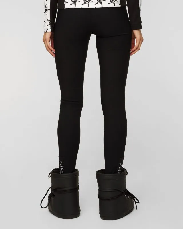Leggings neri con elastico da donna Sportalm