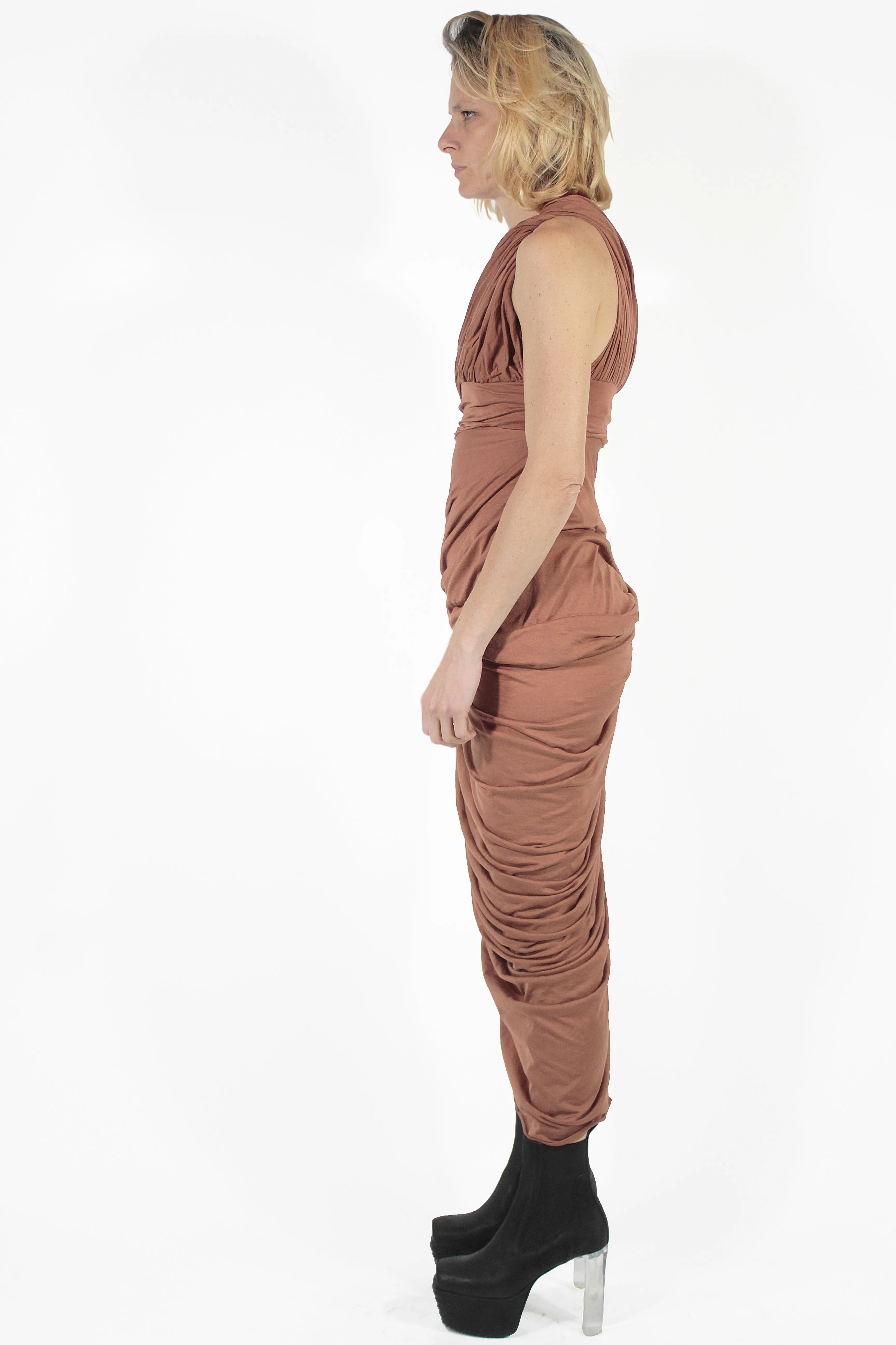   Lido Drapped Gown Dress 