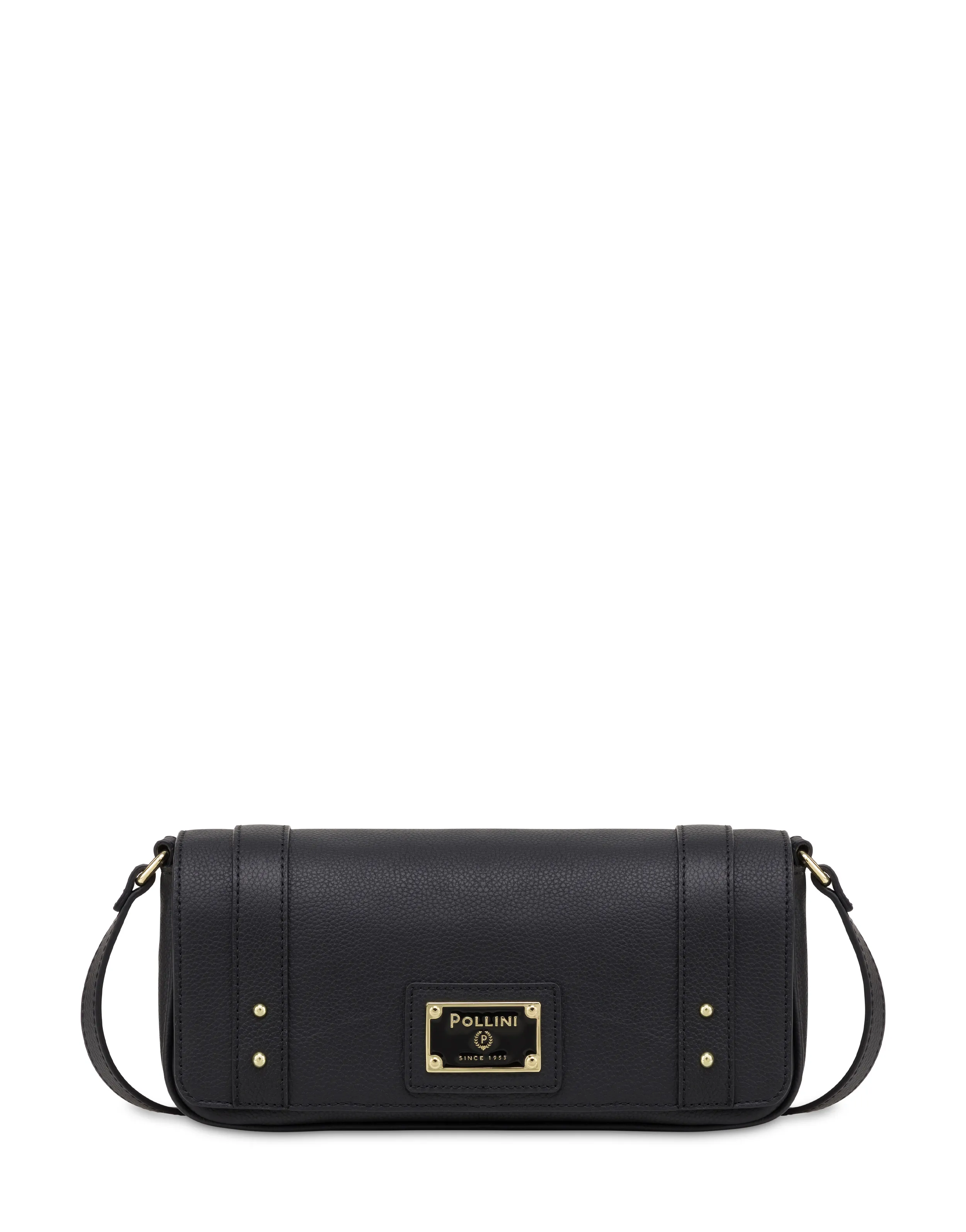     Linea Pollini Borsa A Spalla In Vitello Serena Nero