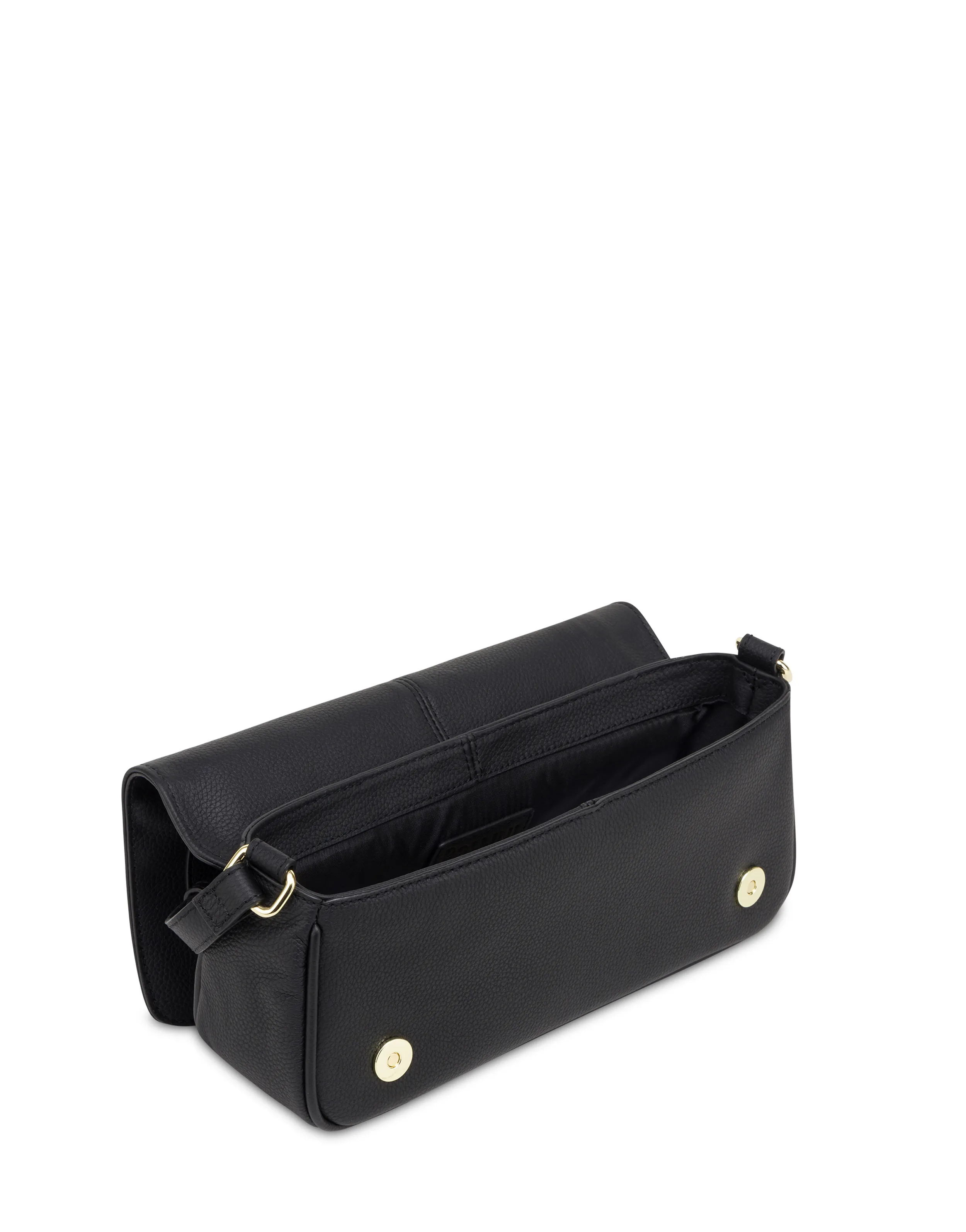     Linea Pollini Borsa A Spalla In Vitello Serena Nero