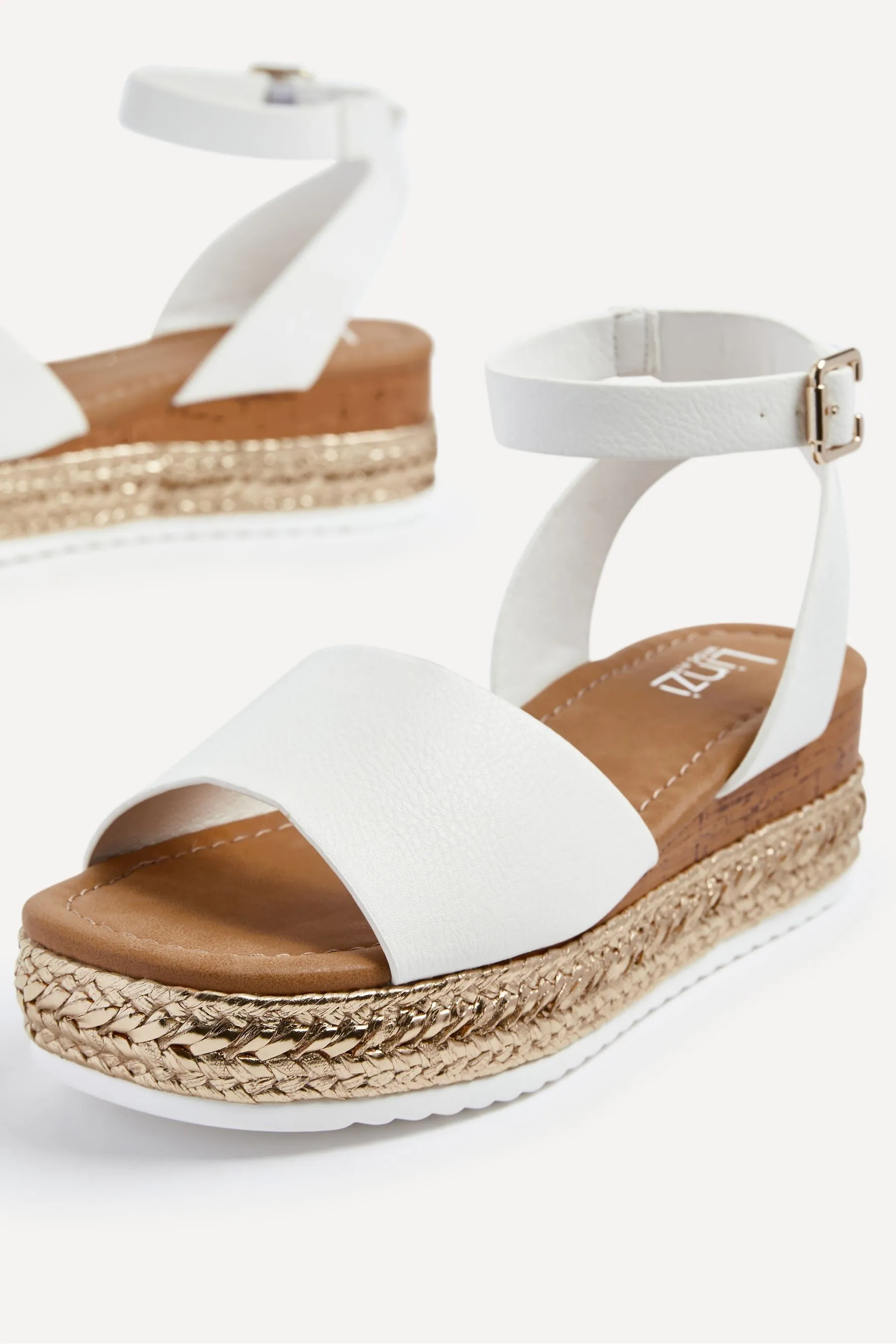 Linzi Vestibilità ampia - Marisol - Scarpe flatform espadrillas con Sandali intrecciata