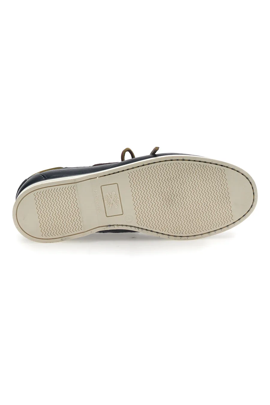   LONGFORD Mocassino in Stile Barca Vera Pelle Blu Longford 10