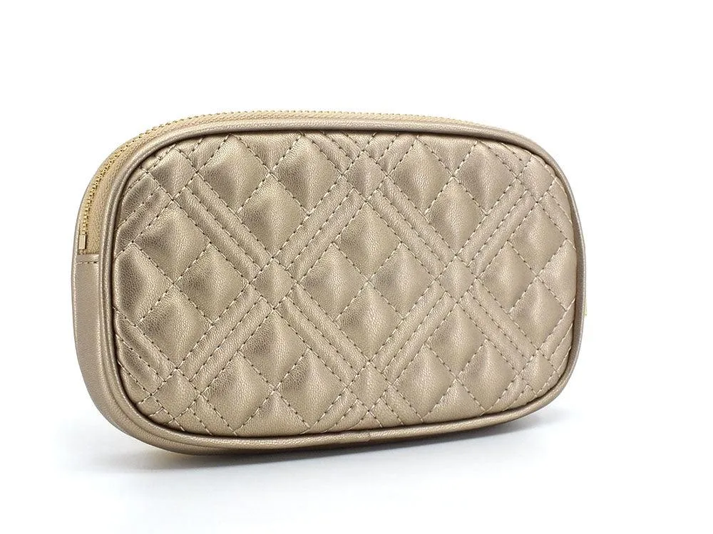 LOVE MOSCHINO Portafoglio Zip Quilted Tondo Oro JC5604PP0ELA0901