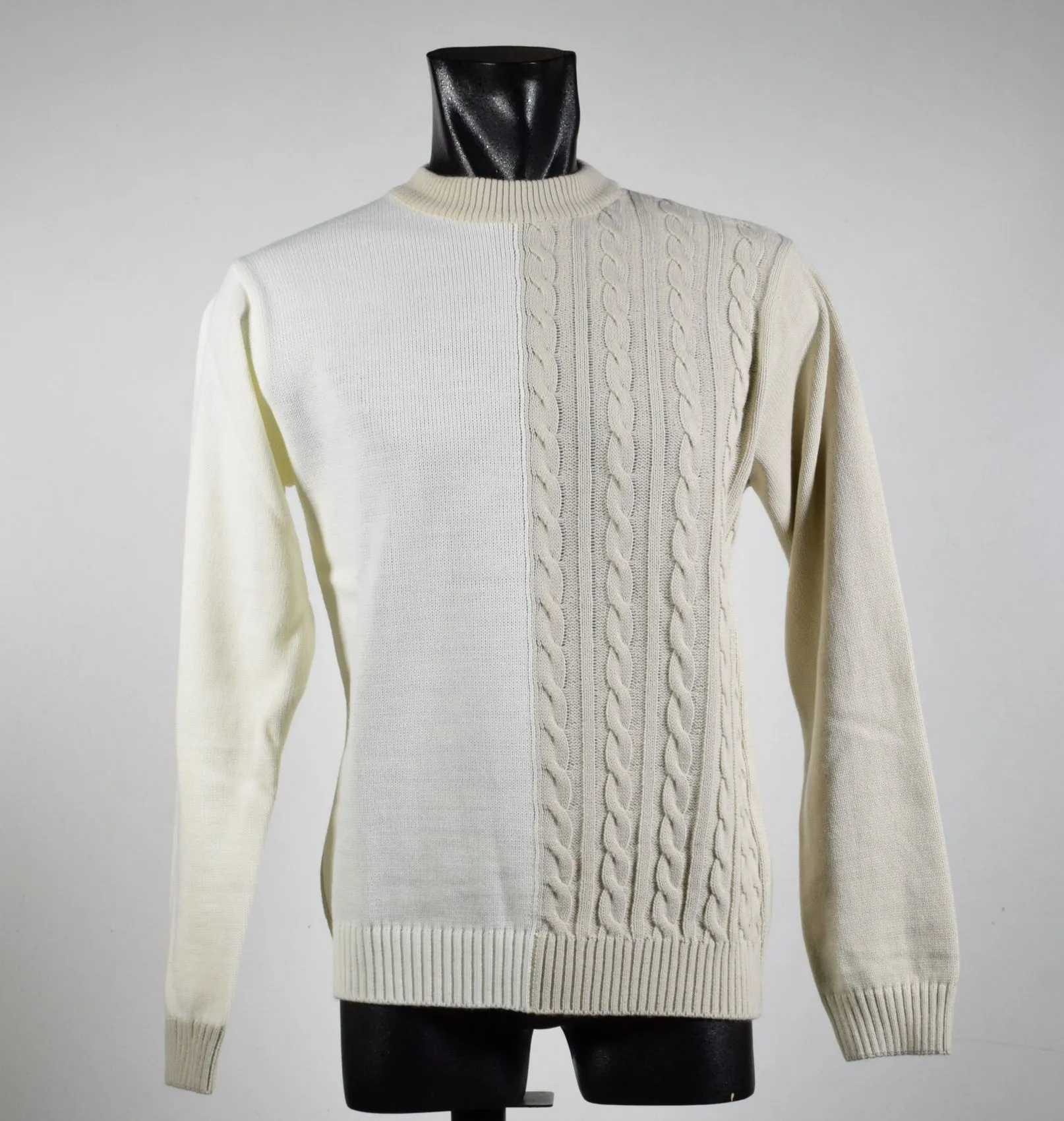 Lupetto beige e panna slim fit manuel garcia