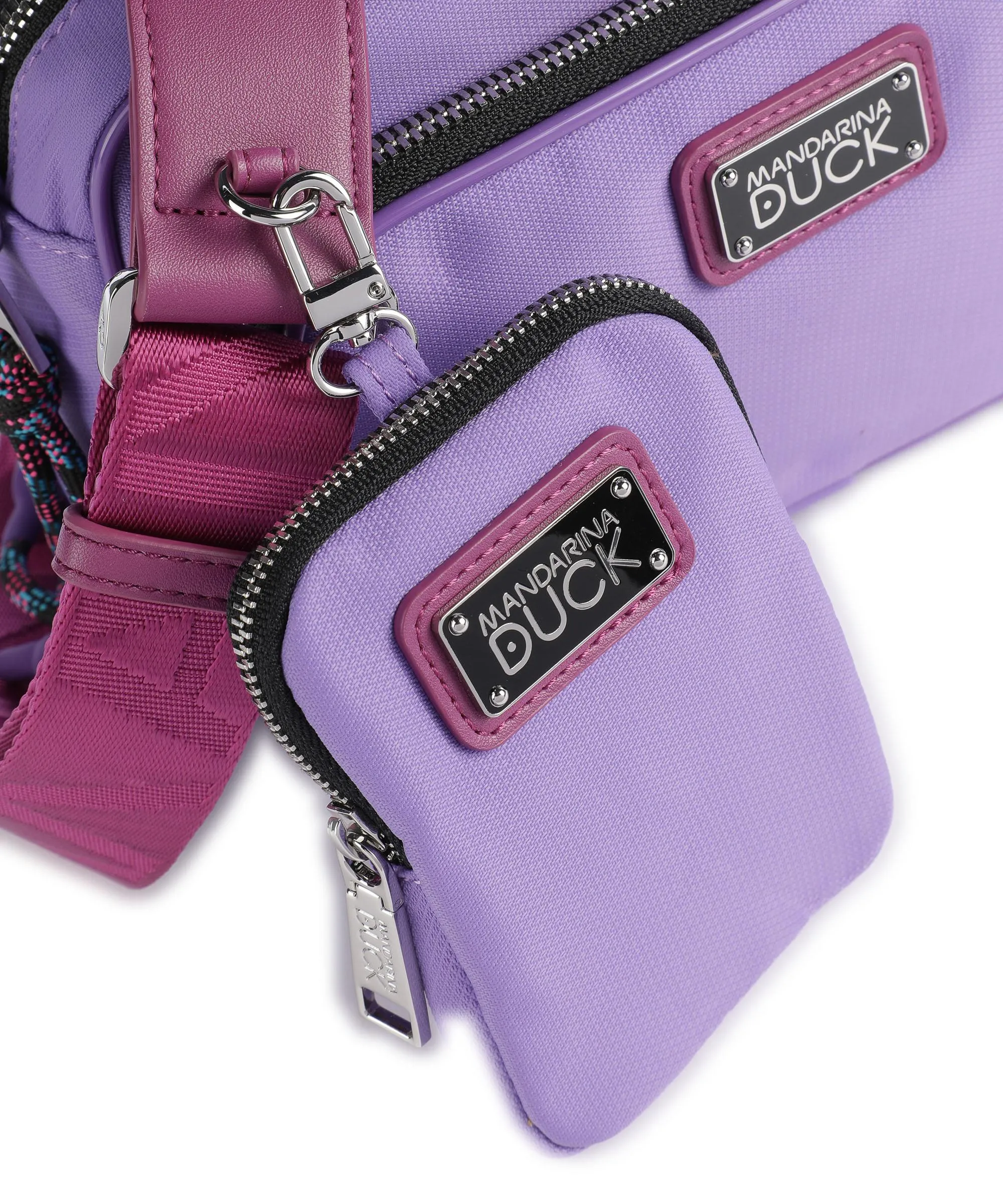  Mandarina Duck Style Borsa a tracolla nylon viola  