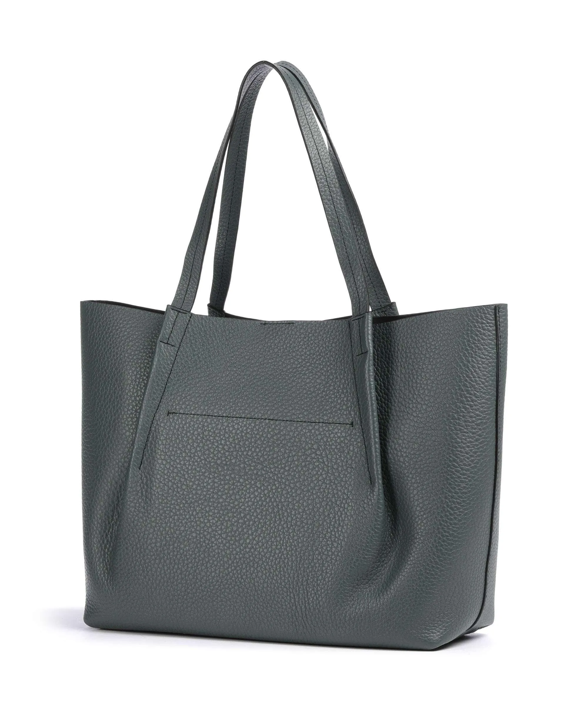  Marc O'Polo Brenna L Borsa shopper pelle granulata verde  