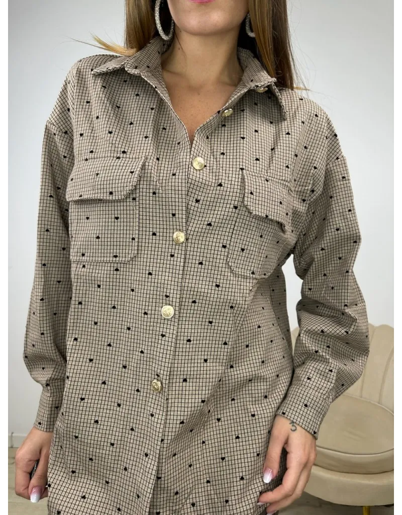 MAXI CAMICIA LISAY BEIGE