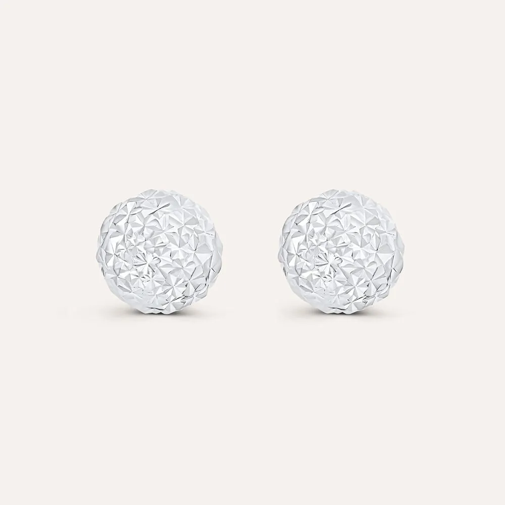 Orecchini Lobo Sfera 8mm Golden Lover Oro Bianco 750/1000 1623831
