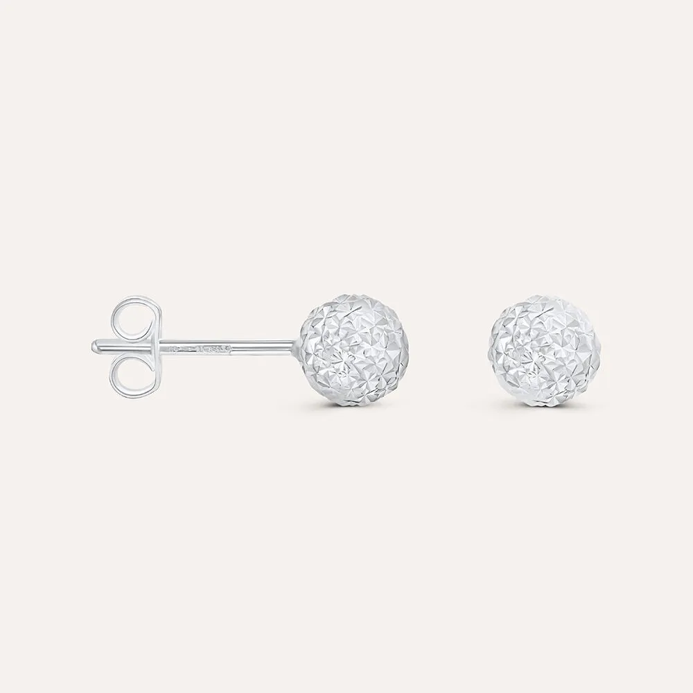Orecchini Lobo Sfera 8mm Golden Lover Oro Bianco 750/1000 1623831