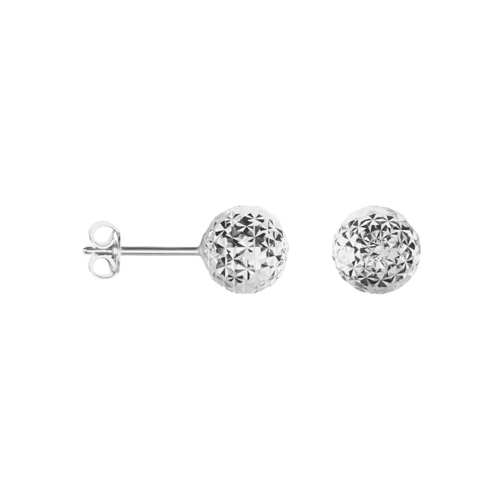 Orecchini Lobo Sfera 8mm Golden Lover Oro Bianco 750/1000 1623831
