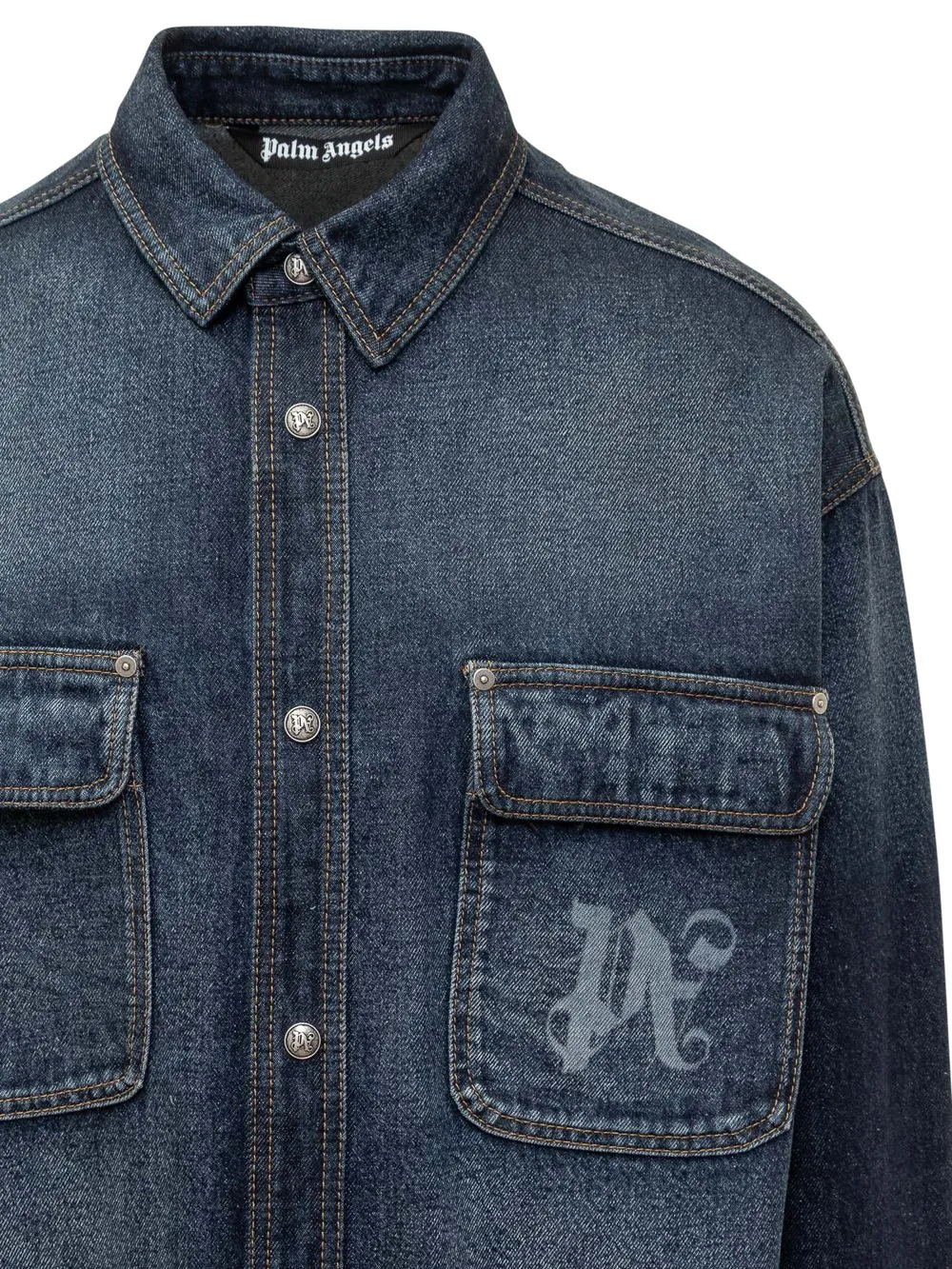 PALM ANGELS Camicia con Monogram PA 