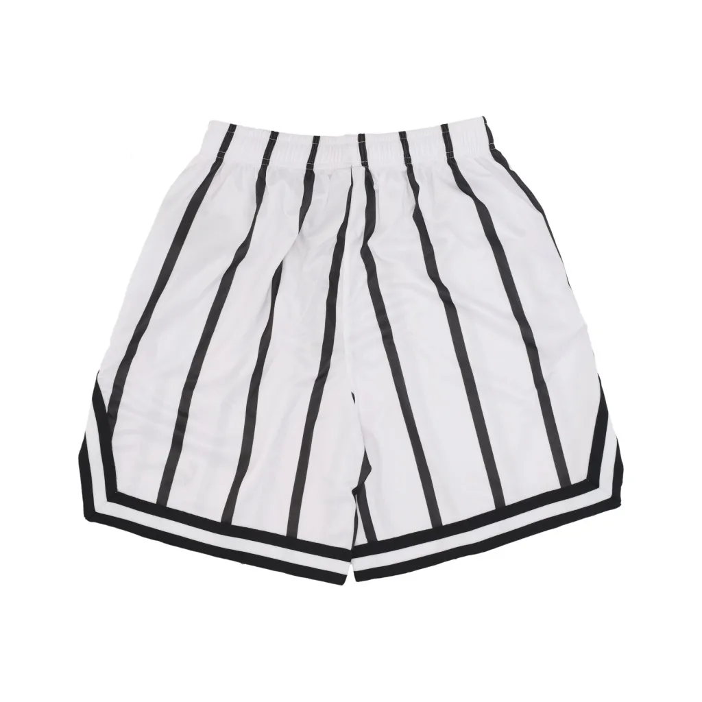 pantaloncino tipo basket uomo striped mesh shorts WHITE/BLACK