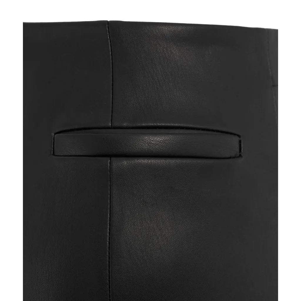 Pantalone in faux leatherNicolette nero