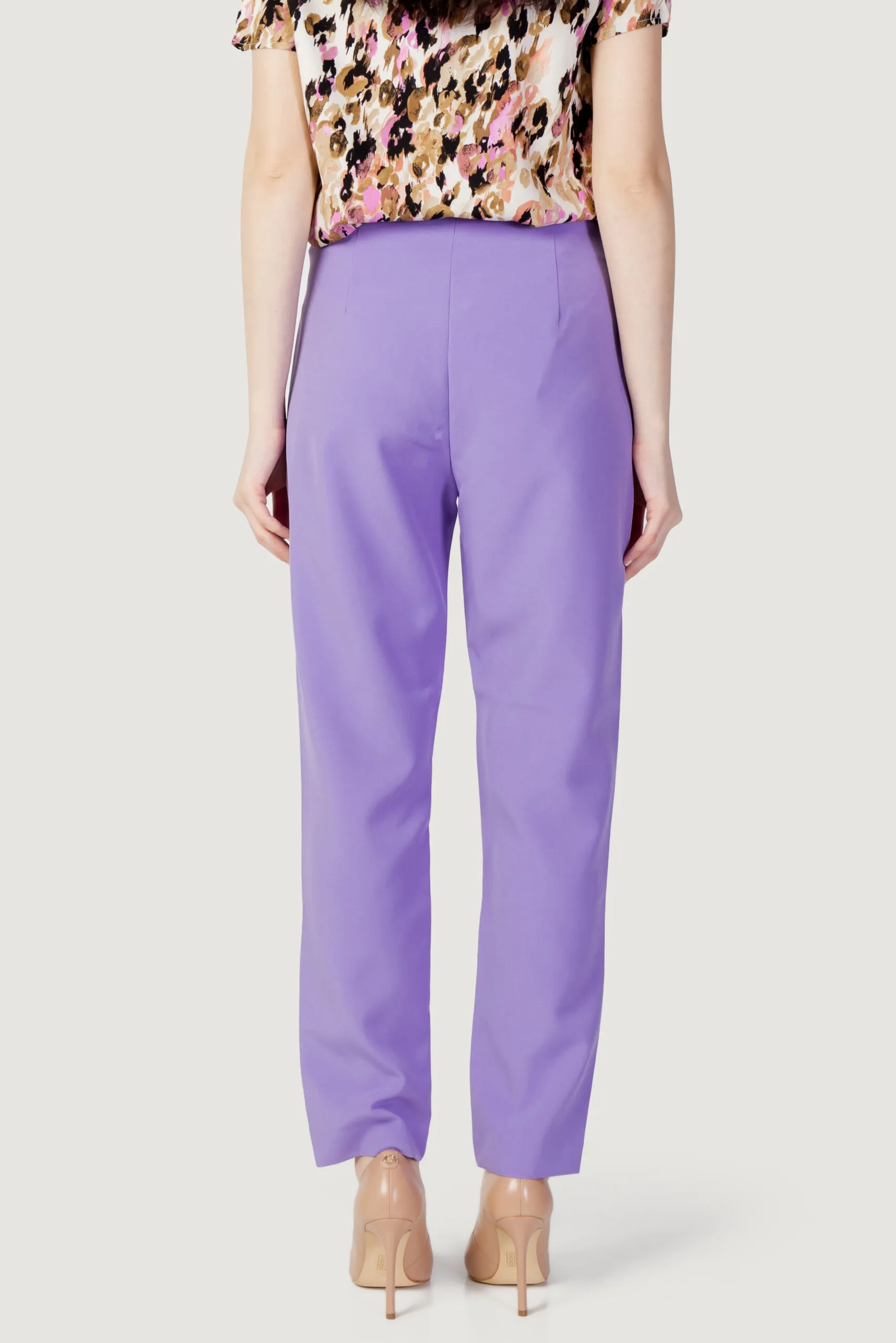 Pantaloni a sigaretta Only onlastrid life hw slim cigarette cc tlr Lilla