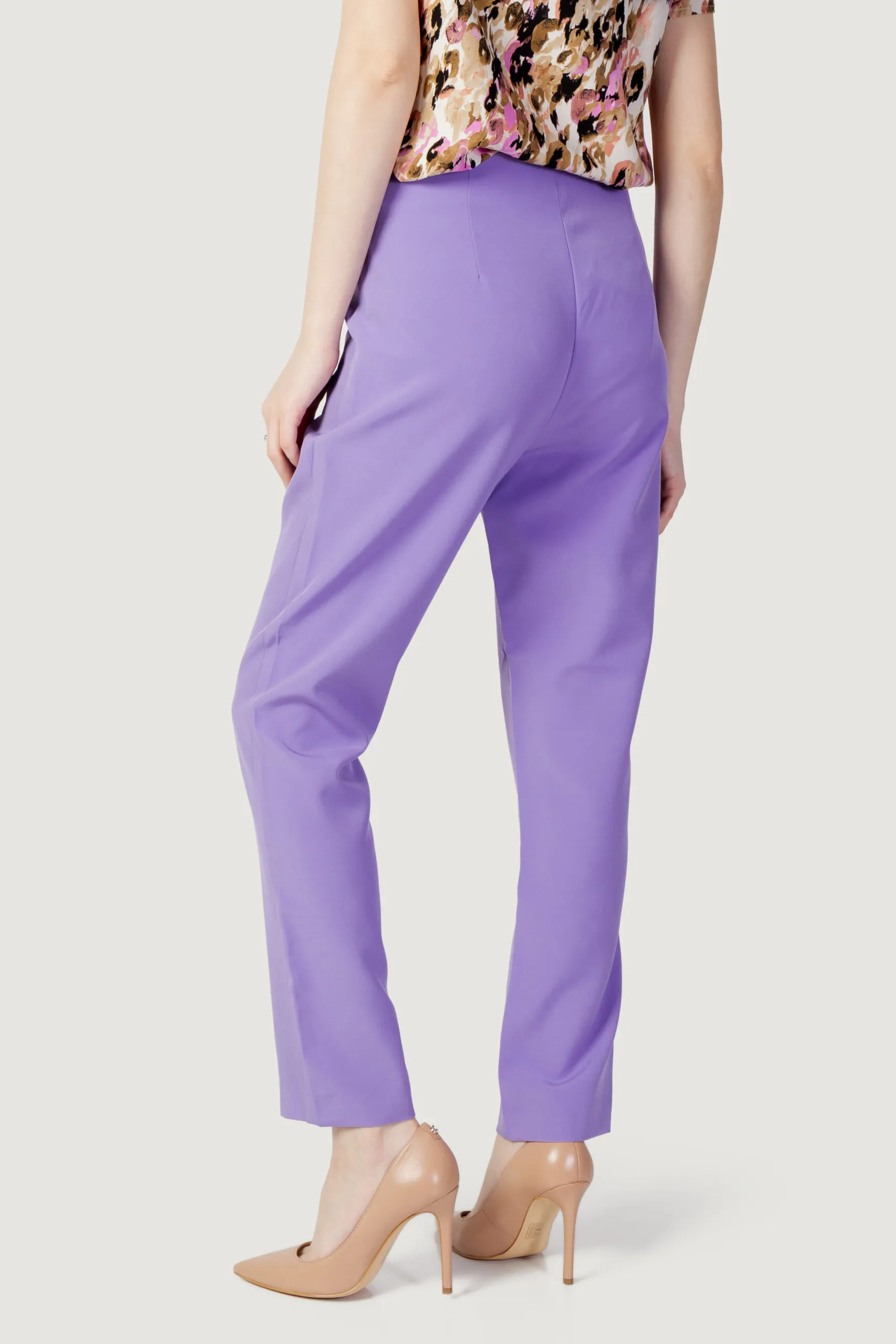 Pantaloni a sigaretta Only onlastrid life hw slim cigarette cc tlr Lilla