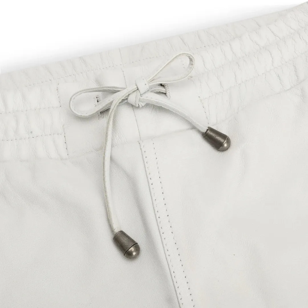 Pantaloni da Donna in Vera Pelle Jogger Jeans Elasticizzati