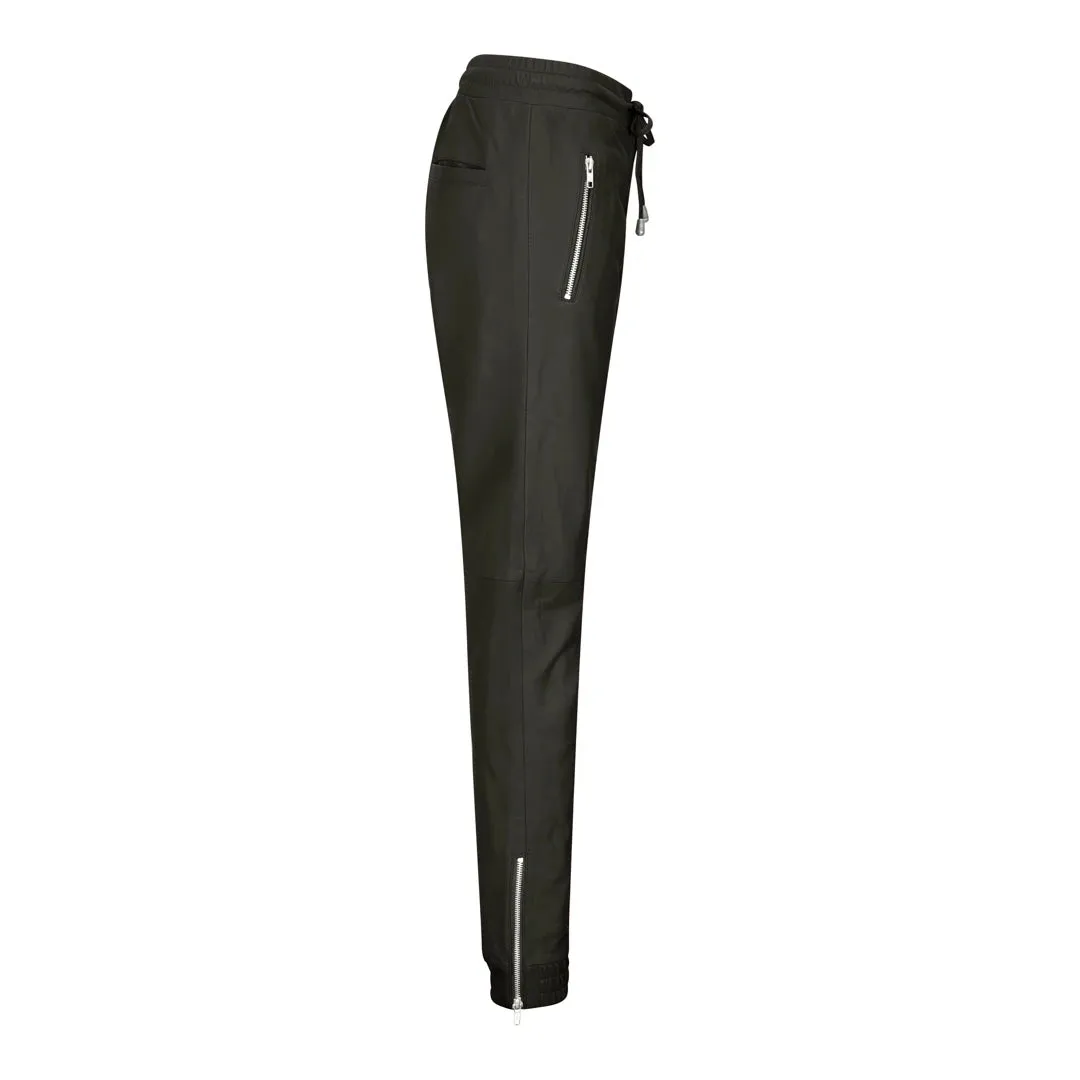 Pantaloni da Donna in Vera Pelle Jogger Jeans Elasticizzati