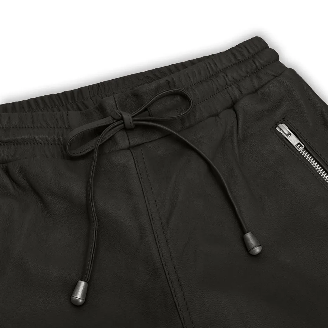Pantaloni da Donna in Vera Pelle Jogger Jeans Elasticizzati