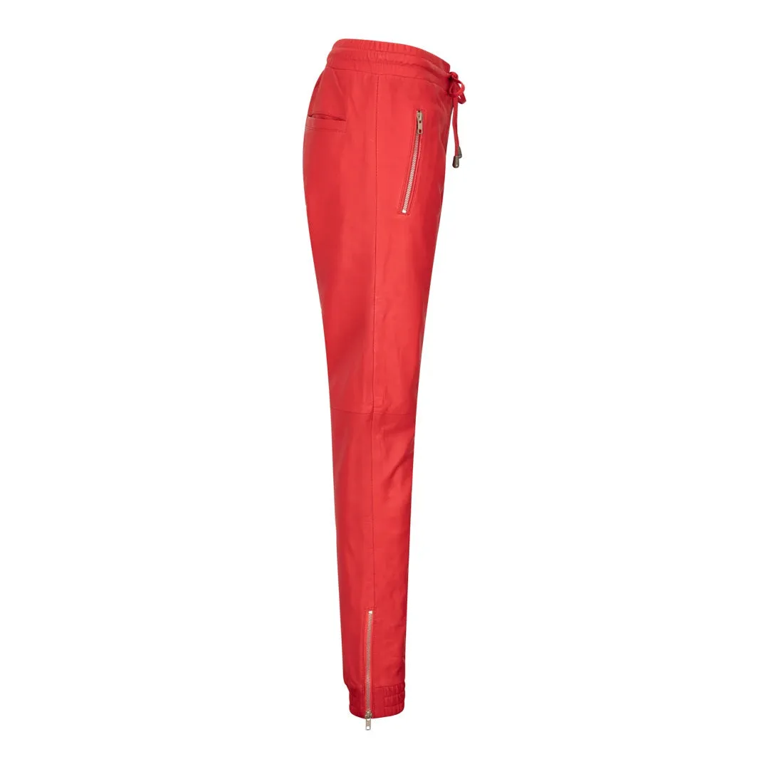 Pantaloni da Donna in Vera Pelle Jogger Jeans Elasticizzati