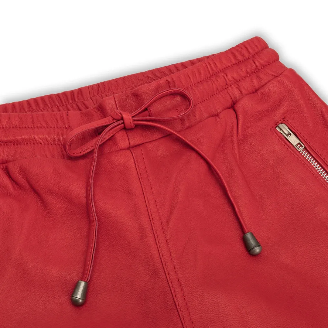 Pantaloni da Donna in Vera Pelle Jogger Jeans Elasticizzati