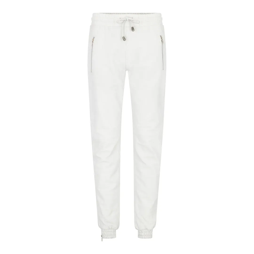 Pantaloni da Donna in Vera Pelle Jogger Jeans Elasticizzati