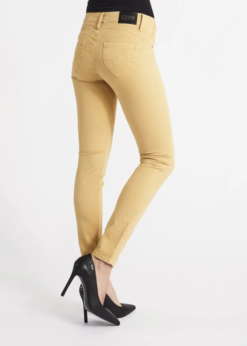 Pantaloni skinny in cotone stretch