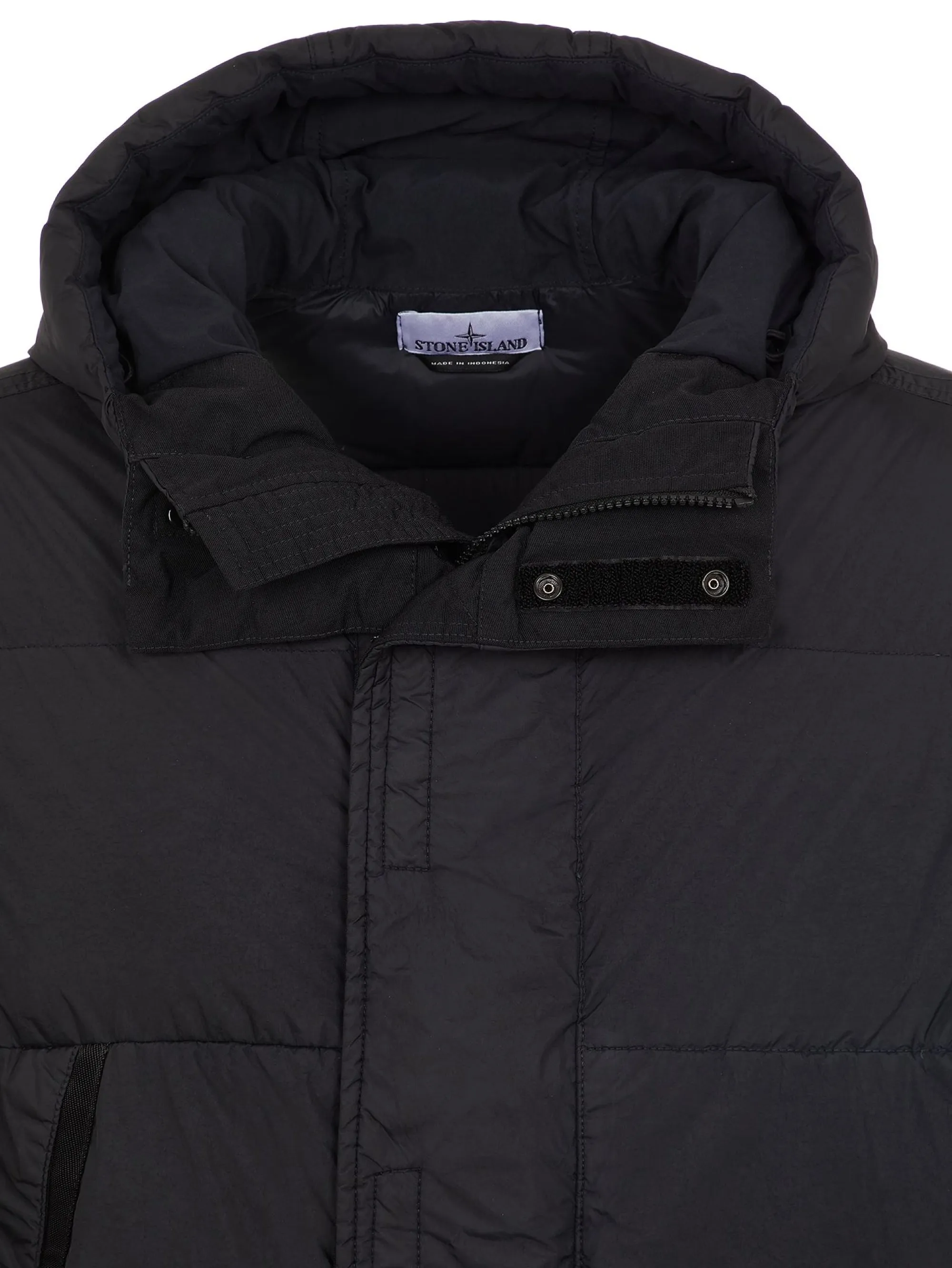 Parka Crinkle Reps Nylon in Piuma Nero