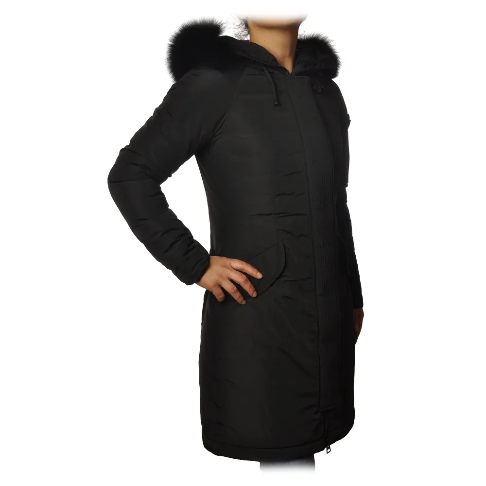 Peuterey - Giubbotto Chamalet Modello Lungo - Nero - Giacca - Luxury Exclusive Collection