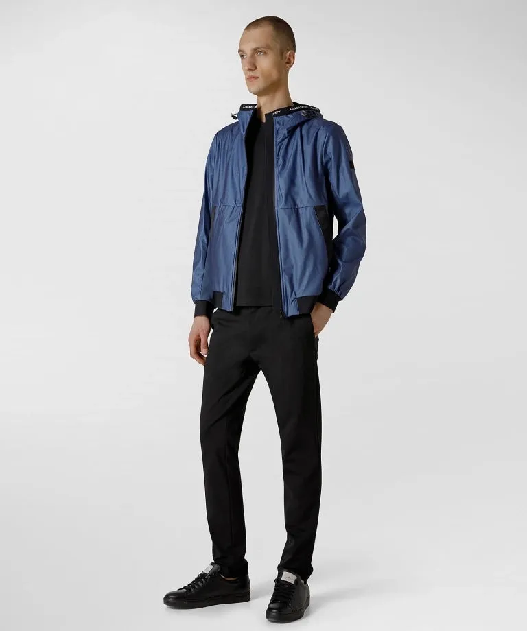 Peuterey - Vince, Bomber in doppio materiale, Blu sogno