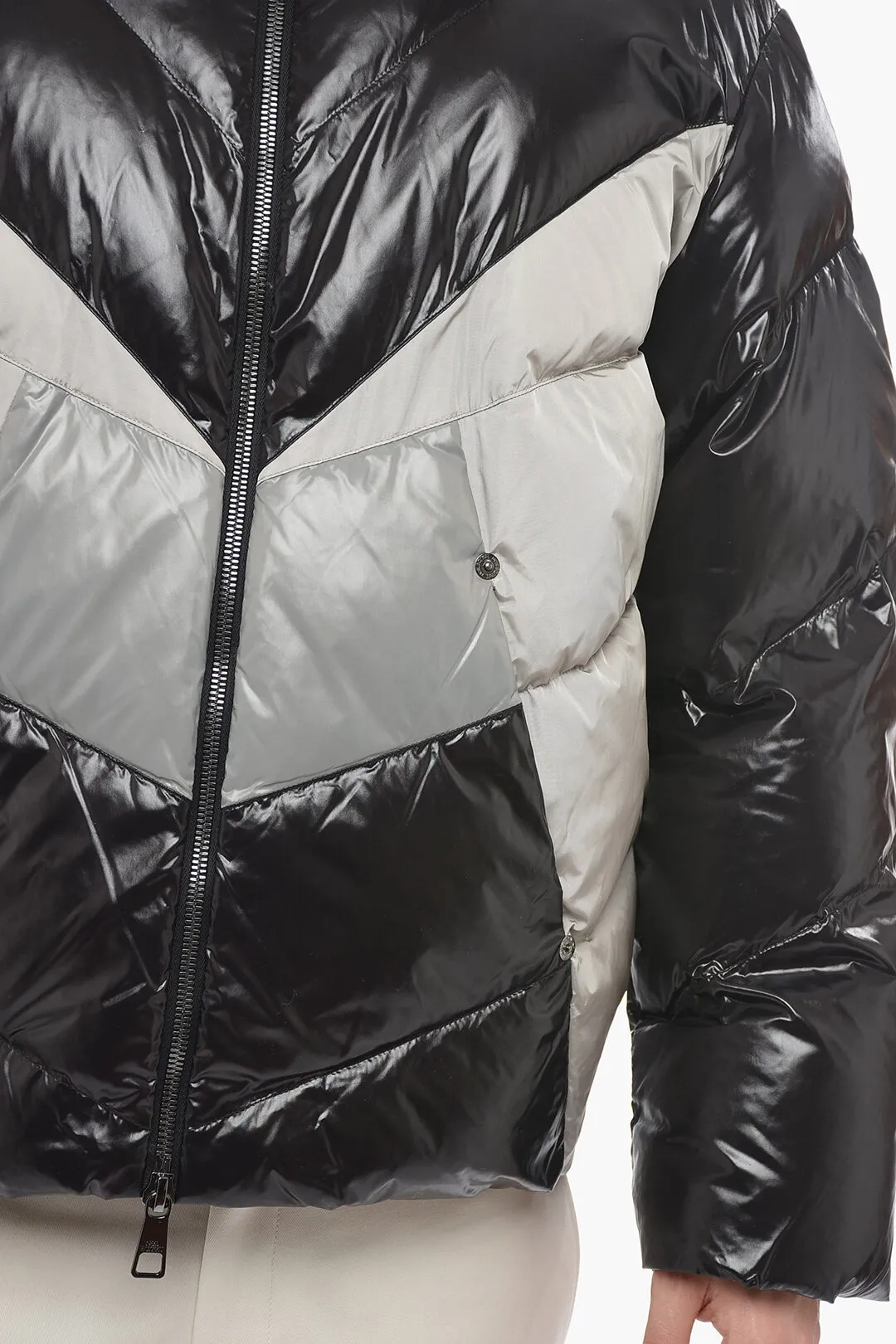 Piumino Easy Fit MIXED NYLON con Zip Frontale