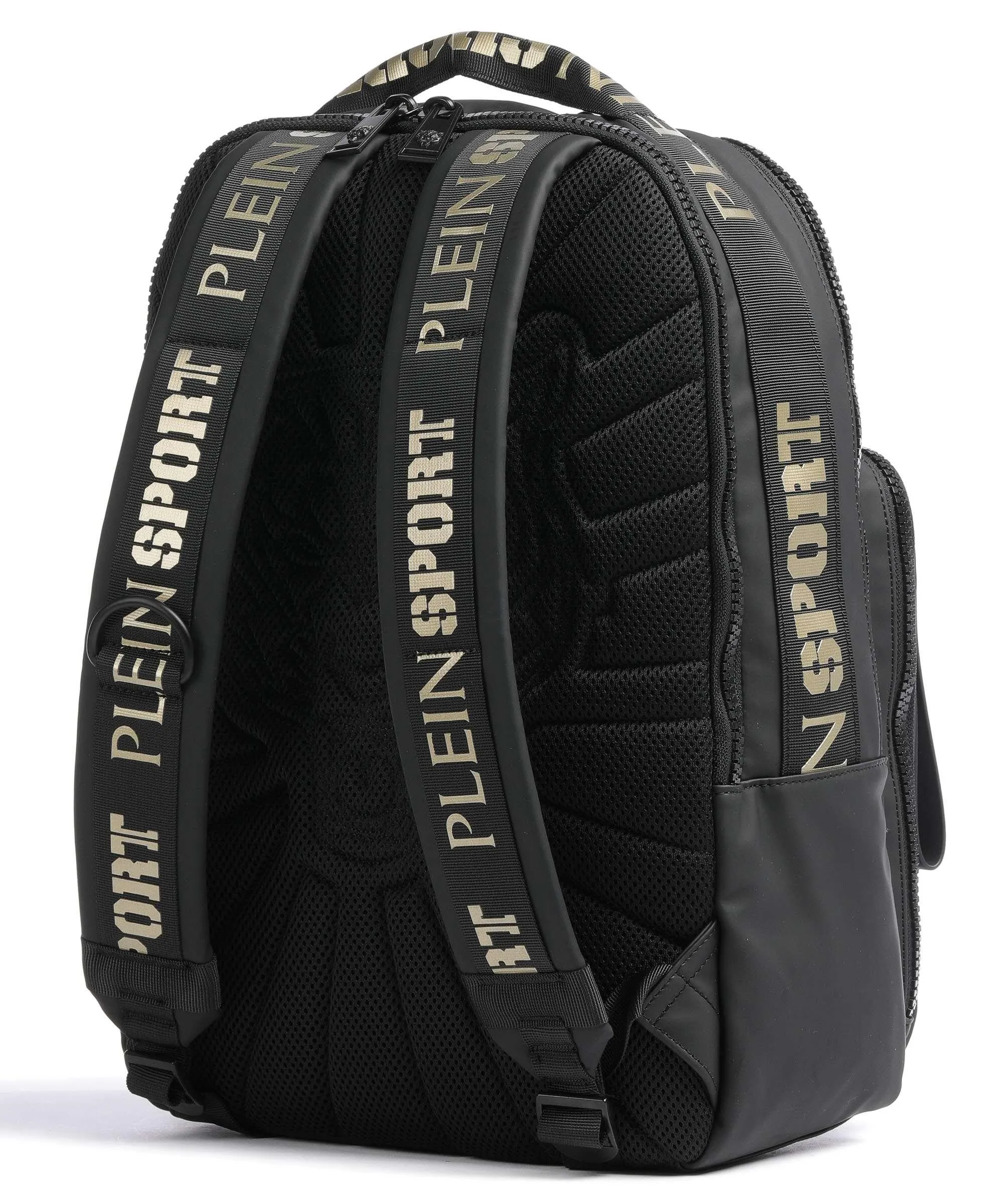  Plein Sport Boston Zaino 17″ poliuretano nero  