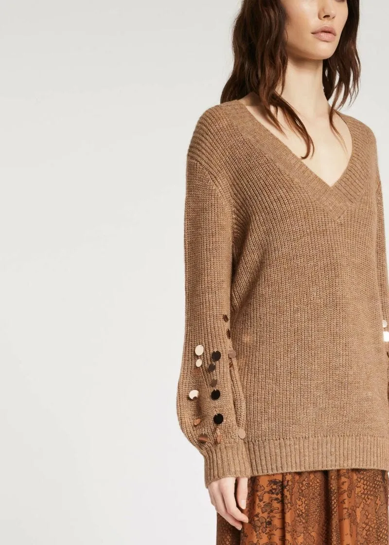 Pullover con paillettes