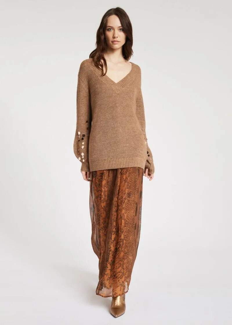 Pullover con paillettes